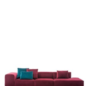 Largo ottoman three-seater velvet - right