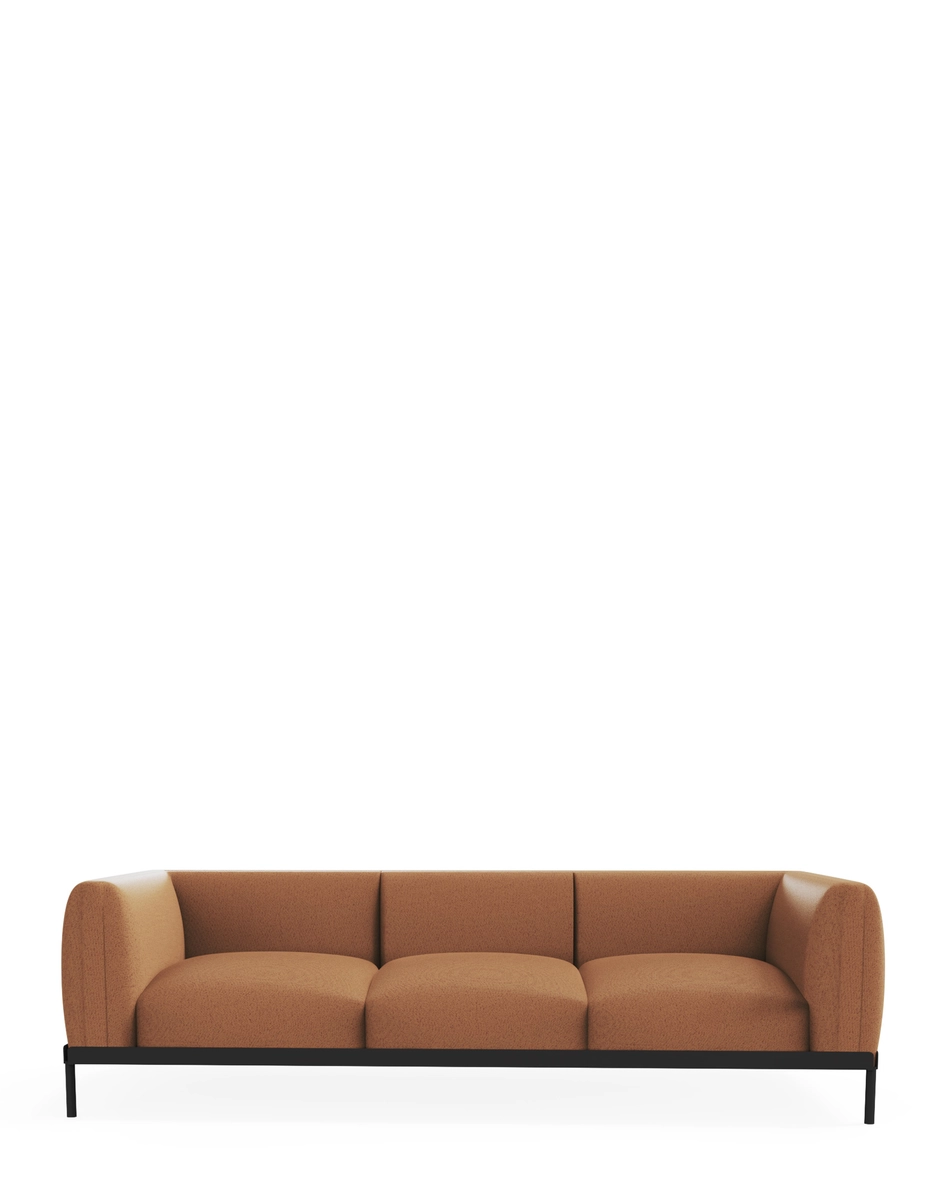 Asia leather three-seater