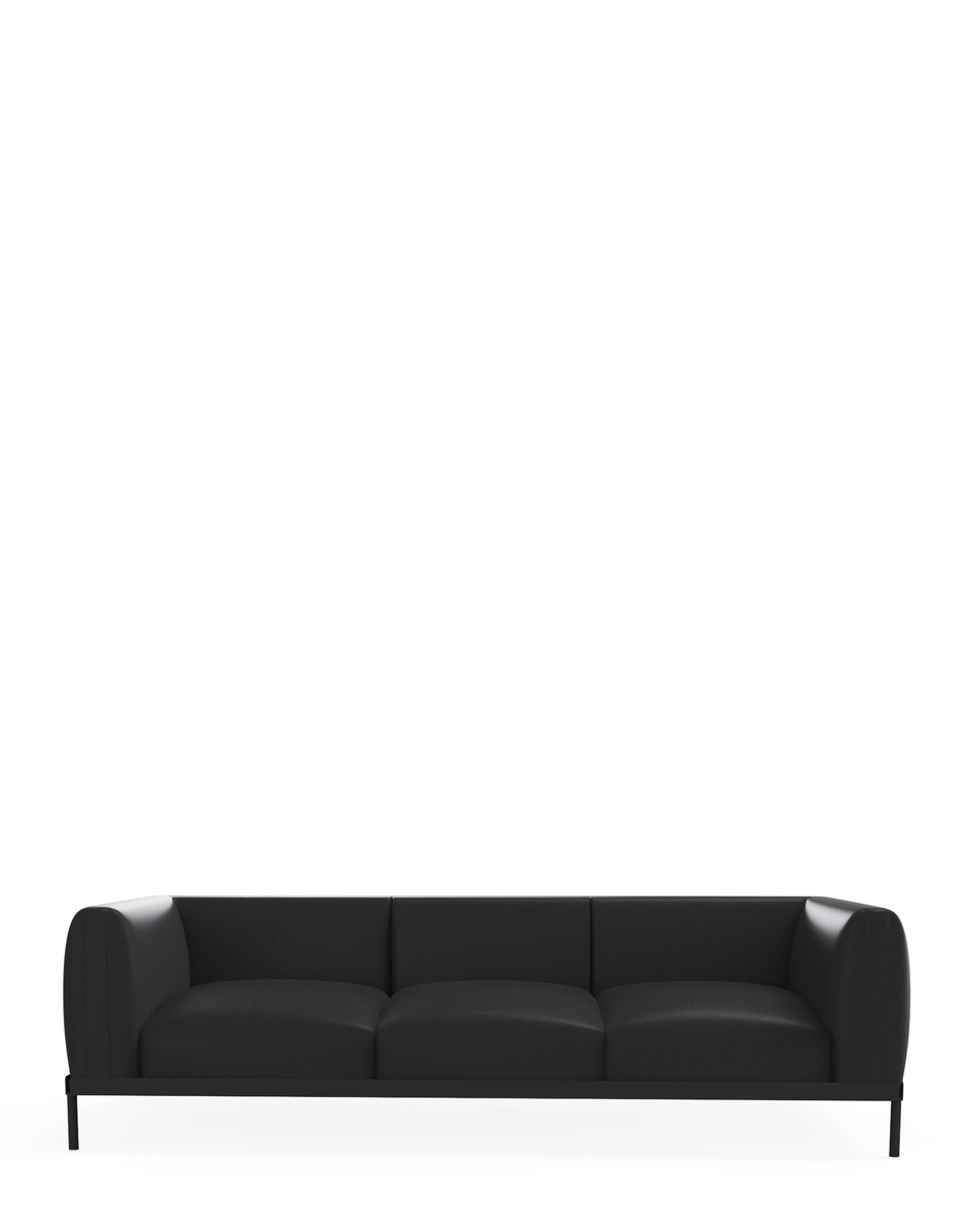 Asia leather three-seater