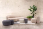 Aaland sofá tecido bouclé novo stretch - Imagem 4