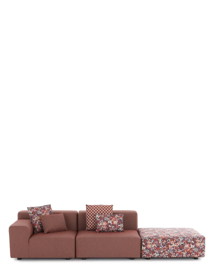 Plastics externo liberty 2 Lugares + 1 pufe artemis - Imagem 2